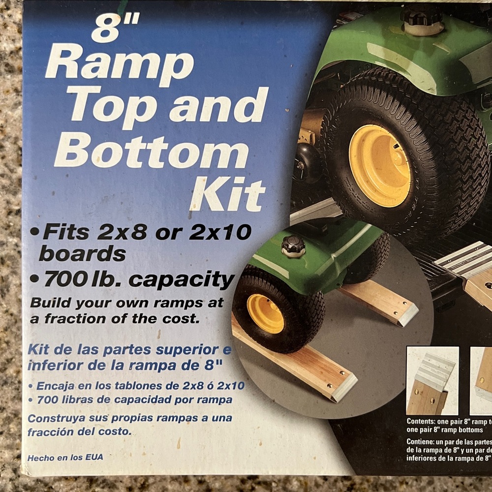 8” Dual Ramp Kit for ATVs, motorcycles, scooters and more.
